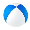 Henrys Beanbag Stretch 125 gr Jongleerbal-Blauw/wit