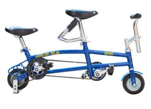 Qu-ax Mini Bike Tandem blauw