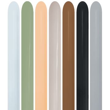 Sempertex - Earthy mix 260 - Modelleerballonnen 100 stuks