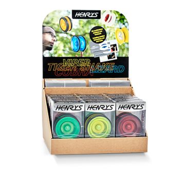 Henrys Lizard Yoyo per 12 verpakt inclusief Display