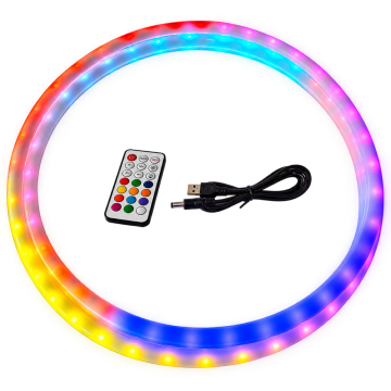 LED hoelahoep 100 cm met afstandsbediening LED hoelahoep 100 cm met afstandsbediening