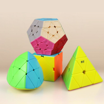 QiYi Cadeauverpakking - Pyraminx, Skewb, Megaminx en Mastermorhix