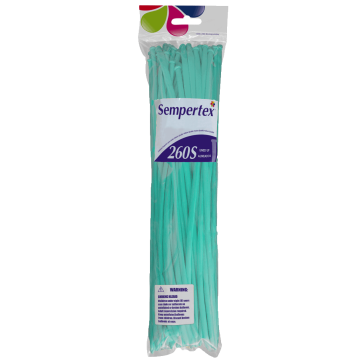 Sempertex - 260 Nozzle Up - AQUAMARINE - Modelleerballonnen 50 stuks